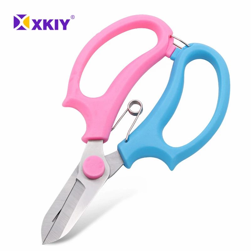 

XKIY Two types Garden Pruning Shears Stainless Steel Garden Tool Scissors Flower Pruning Shears Flower Scissors