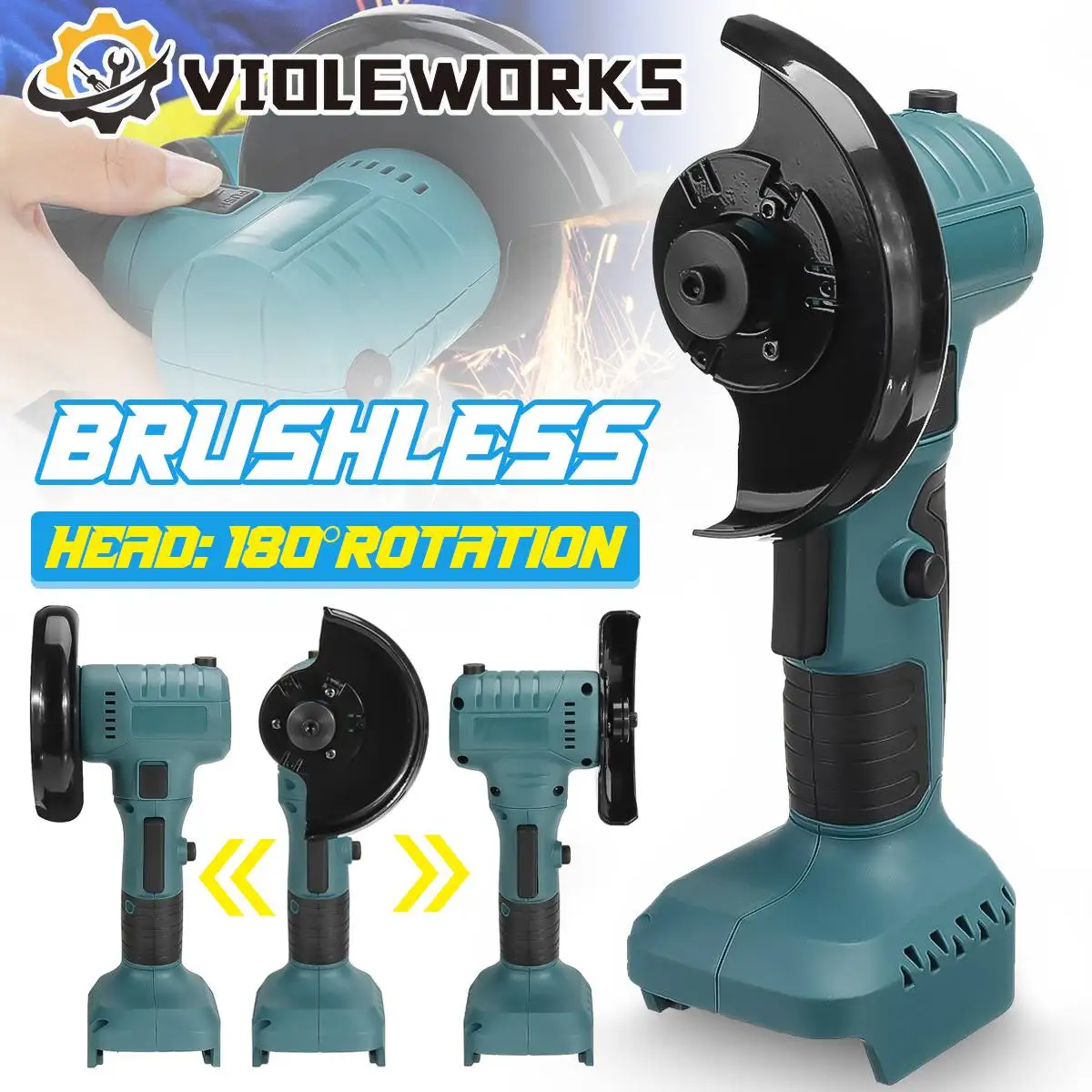 

Беспроводная угловая шлифовальная машина, 2800 Вт