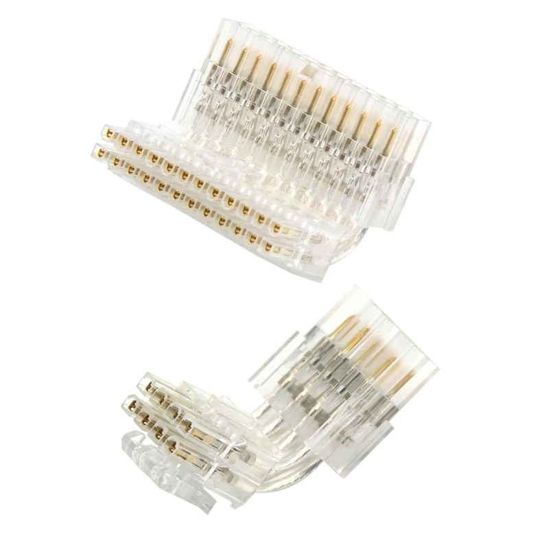 

24/8Pin Adapter with Transparent Shells Double (4+4) 8Pin Cpu Power Cable