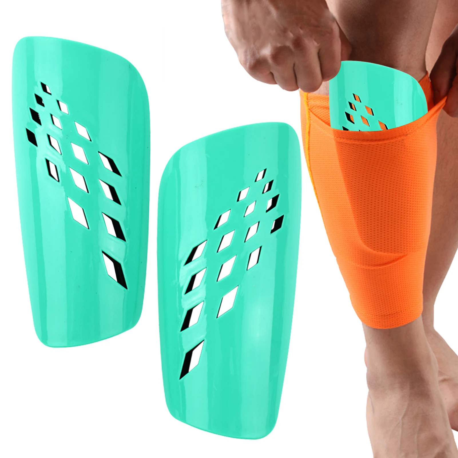 

Soccer Shin Guards Child Calf Protective Gear Padded Shin Protection Equipment With Ankle Support And Adjustable Straps For