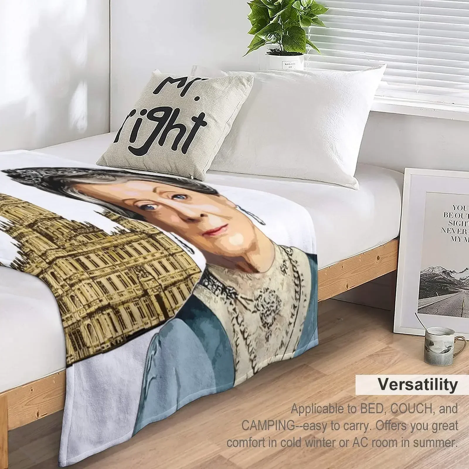 Одеяло нижнее фиолетовое для ползания Downton Abbey Lady мягкие одеяла и