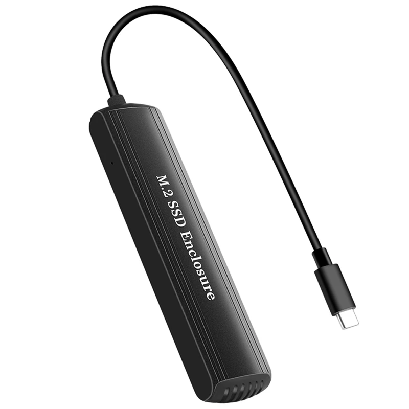 

1 Piece M.2 SSD Enclosure 10Gbps Dual-Protocol M2 Nvme Case M2 Nvme PCIE/ NGFF SATA SSD Box For M.2 SSD RTL9210B Black