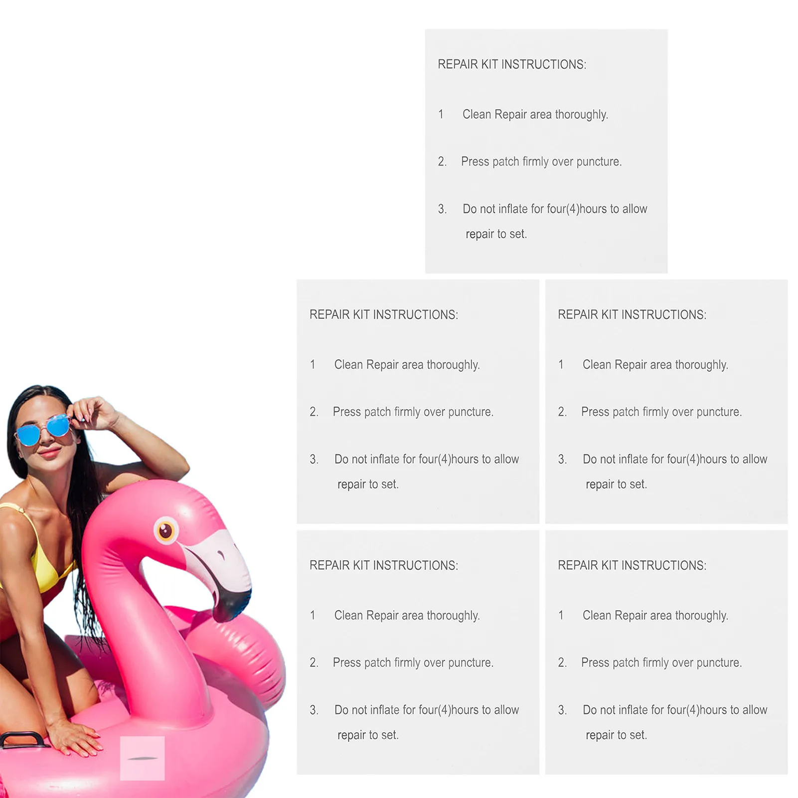 

Съемный патч для бассейна, водонепроницаемый ремонтный набор, самоклеящаяся виниловая починка для батута