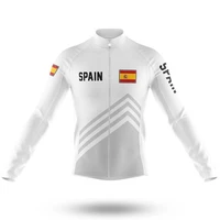 winter fleece thermalspain national team only long sleeve ropa ciclismo cycling jersey cycling wear size xs 4xl