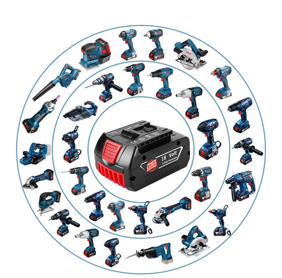 Ceny Nowa Bateria 6000mAh Do Akumulatora Bosch 18V Akumulator Zapasowy 6.0ah Przenośny Zamiennik BAT609 BAT619