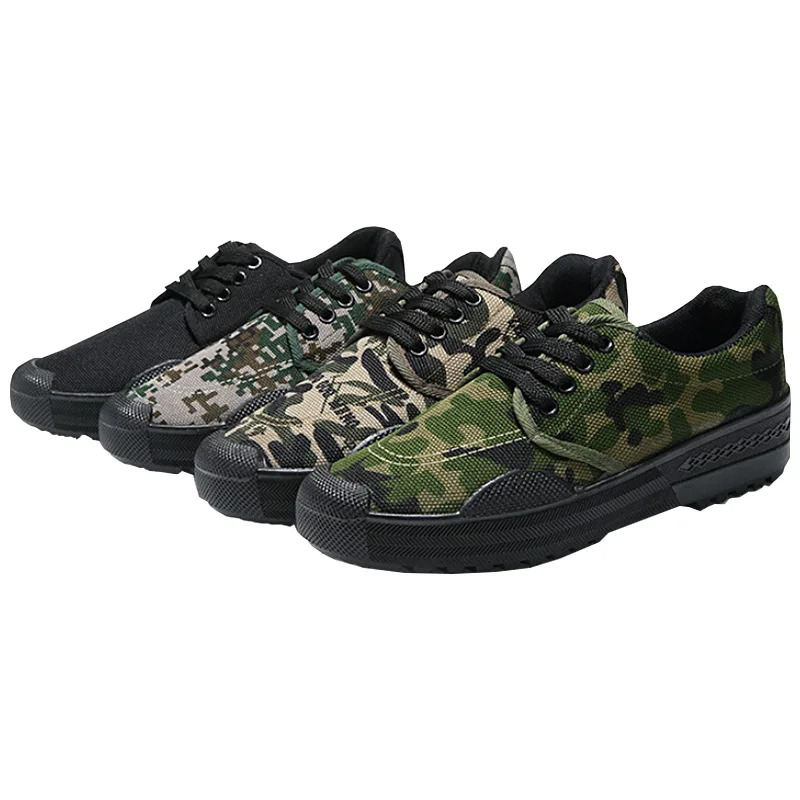 

Spring Men Camouflage Shoes Fashion Rubber Sole Vulcanized Shoes Training Military Lace-Up Work Shoes Camo Footwear Large Size