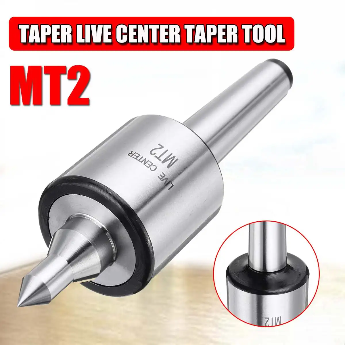

MT2 0.001 Accuracy 5000rpm Max Steel Lathe Live Center Taper Tool Triple Bearing CNC Live Revolving Milling Center Taper Machine