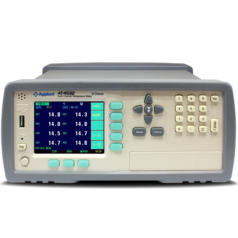 

Multi-Channel Temperature Meter -200~1300 (varying depend on graduation)AT4516