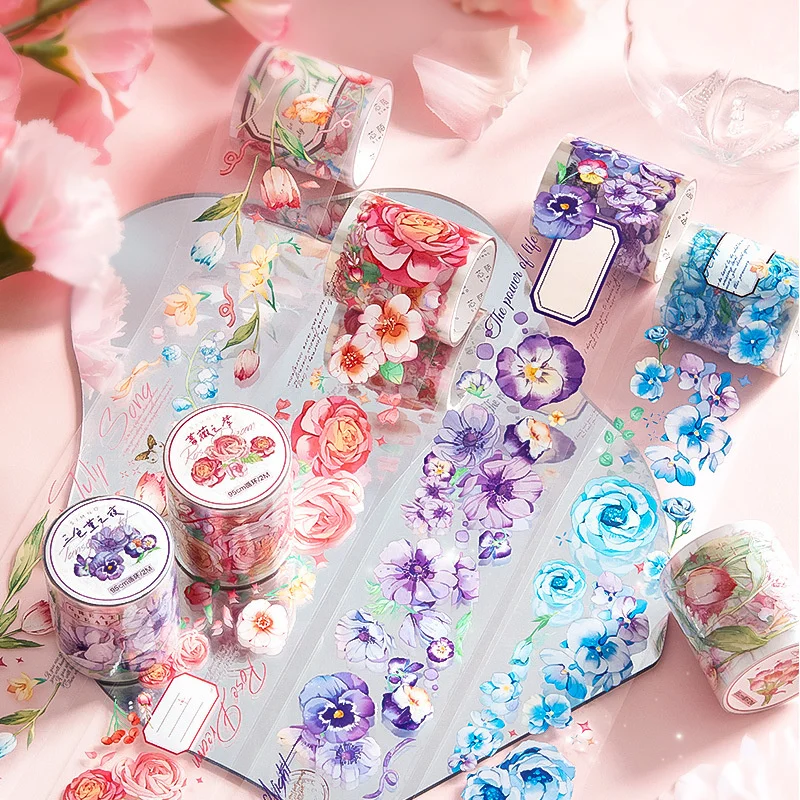 

Washi Tape Plant Decorative Tape DIY Scrapbooking Sticker Craft Creative Label Tape DIY Scrapbooking Sticker Masking New