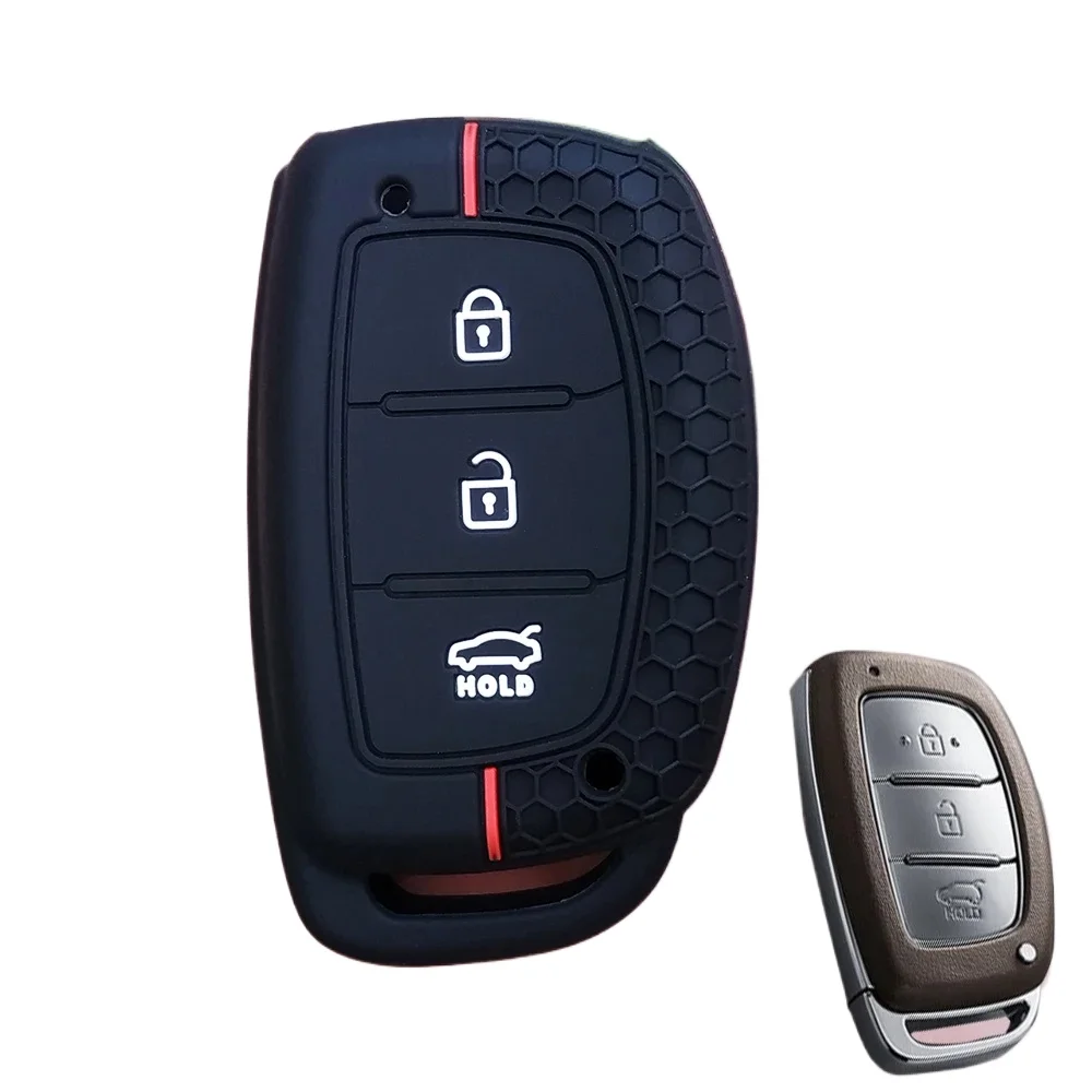 

Силиконовый чехол для автомобильного дистанционного ключа, аксессуары для Hyundai Creta Ix35 Ix45 I10 I30 I40 Tucson Santa Fe Rena Sonata Elantra