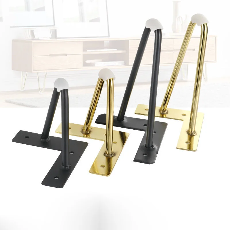 

10/12/15cm Black Gold Strong Loading Metal Furniture Table Legs Sofa Bed Chair Iron Desk Shelves Cabinet Bed Dresser Foot