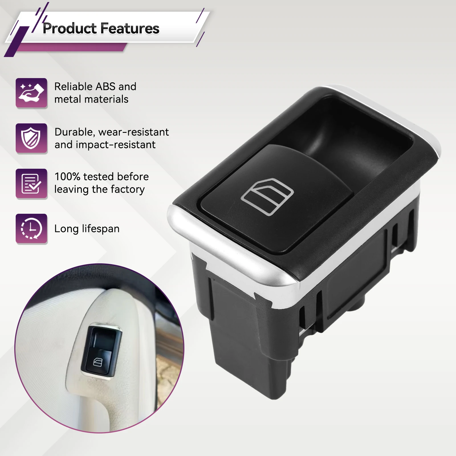 Электрический главный переключатель управления стеклоподъемником со стороны