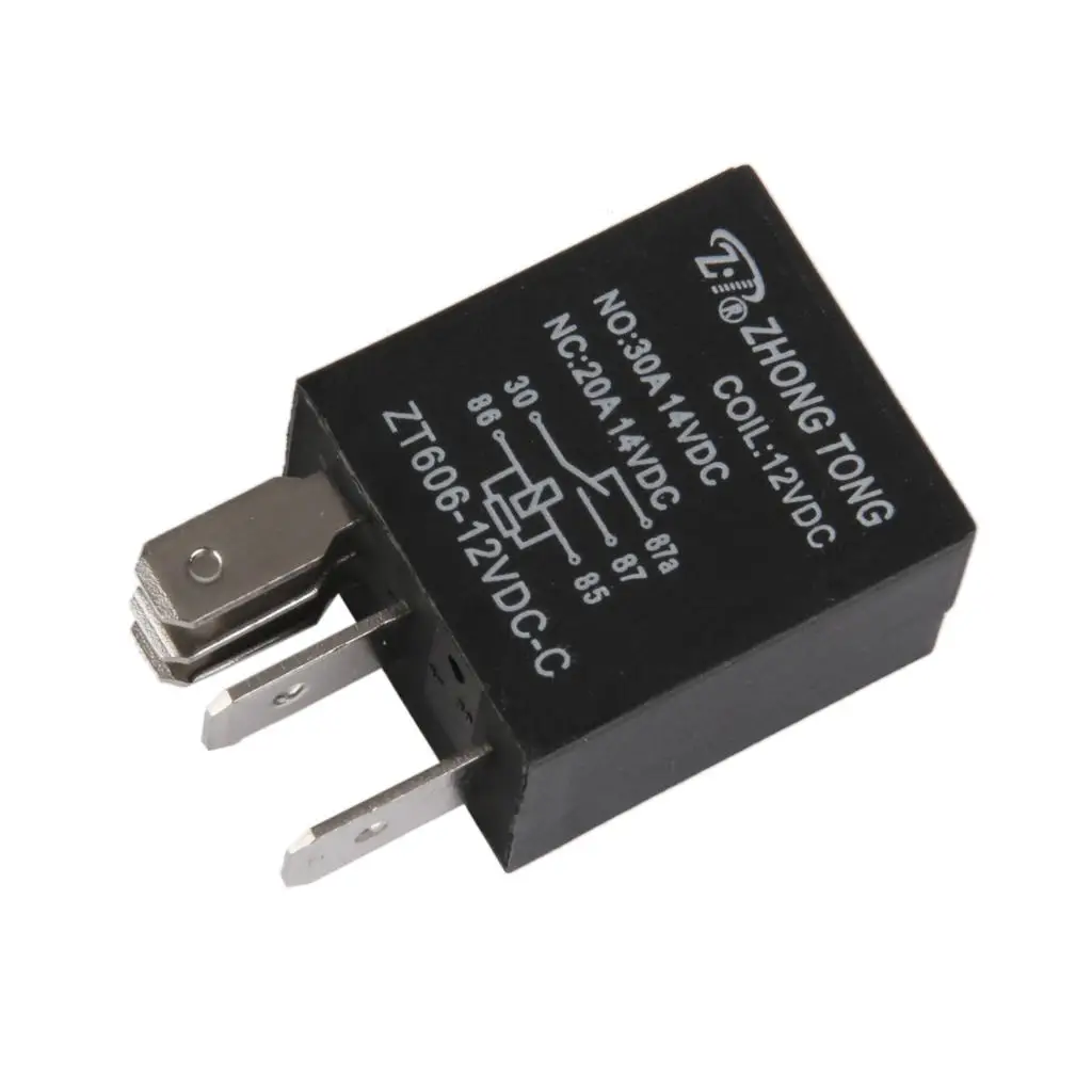 

Sales Black DC 12A/30A SPDT Premium Relay 5-Pin 5P for Car Auto