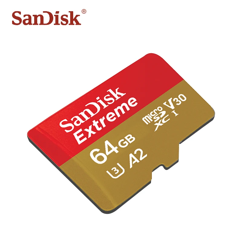 

100% Original SanDisk Extreme Micro SD Card 32GB 64GGB 128GB 256GB Memory Card U3 V30 C10 TF Card Up to 100MB/s Flash Card