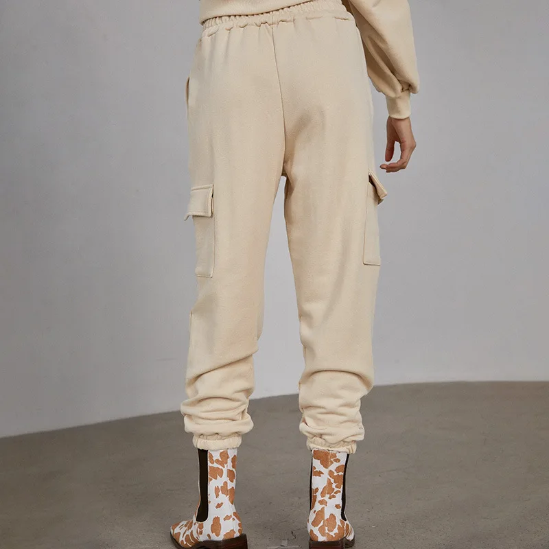 Autumn New Women Set Casual Solid Outfits 2023 Running Suit Hoodies Oversize Loose Tracksuits 2 Pieces Fashion Streetwear Suit