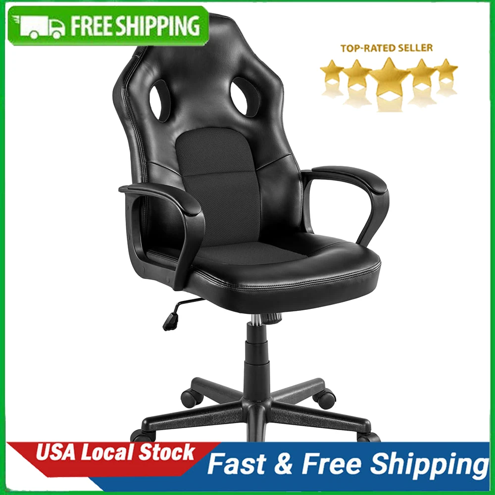 

Adjustable Swivel Artificial Leather Gaming Chair
