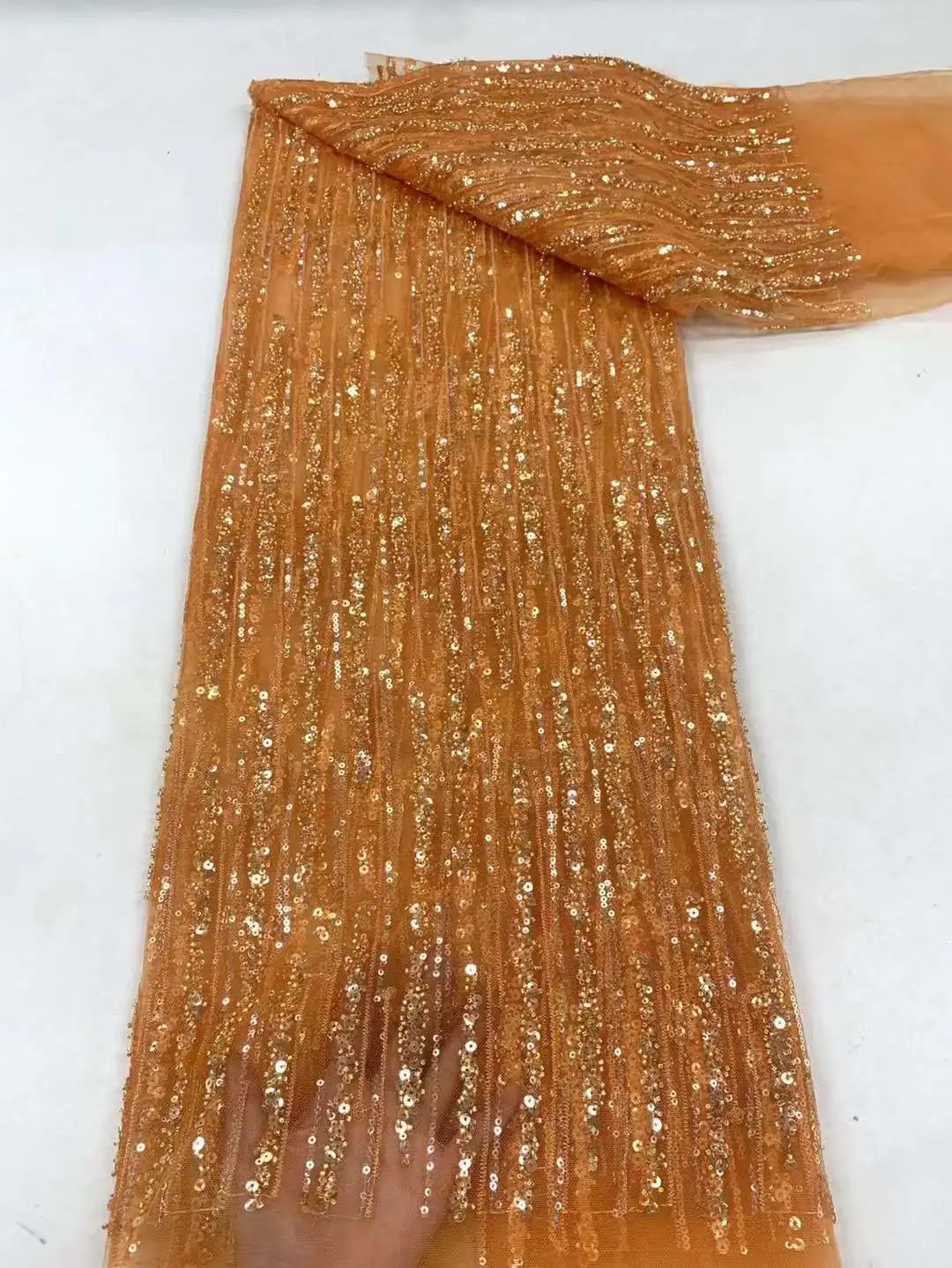 

Африканская кружевная ткань 2023 блесток вышивка бисером нигерийский Свадебный костюм жениха Высокое качество Французский Тюль кружевная ткань для свадьбы ZX52X