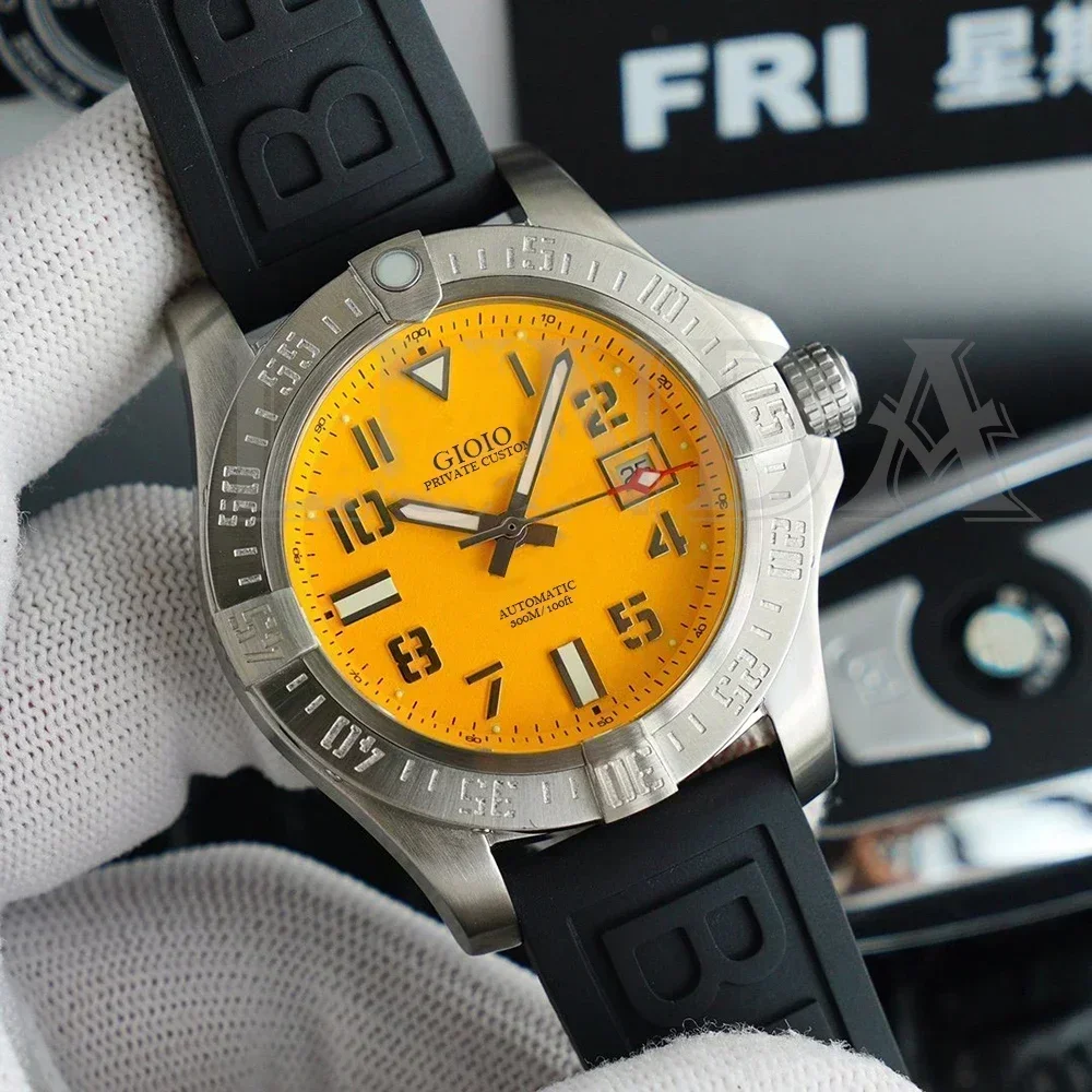 Роскошные мужские автоматические механические часы из нержавеющей стали Avenger