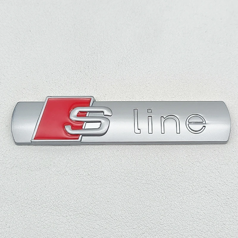 

3d Metal S Line Логотип Sline Эмблема Наклейка Автомобильное Крыло Боковой Значок Для Audi A1 A2 A3 A4 A5 A6 A8 TT S3 S4 S5 S6 S7 Q2 Q3 Q4 Q5 Q7