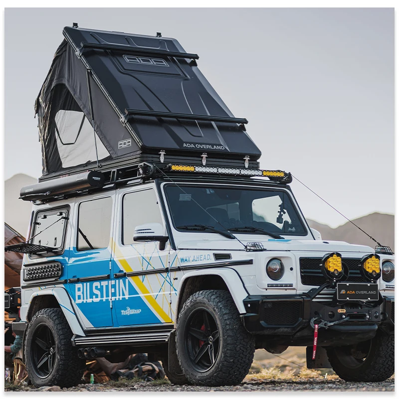 Фото Палатка для кемпинга 4x4, треугольная, с жестким алюминиевым корпусом, быстрая установка, для 2-3 человек №2