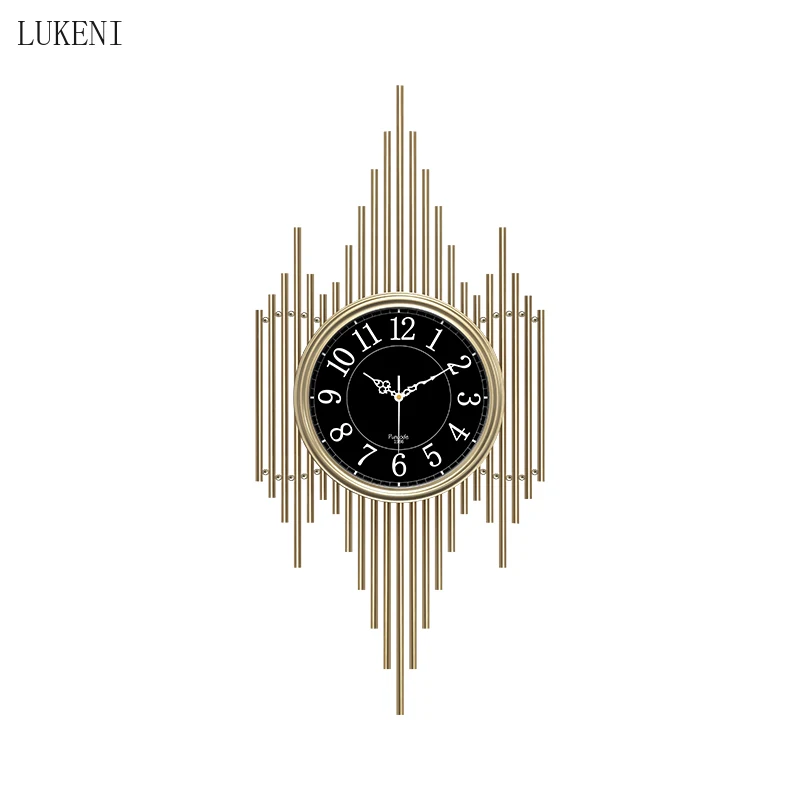 

Light Luxury Clock Creative Decoration Clock Modern Fashion Living Room Wall Atmospheric Personality Home Art Nordic Wall Clock