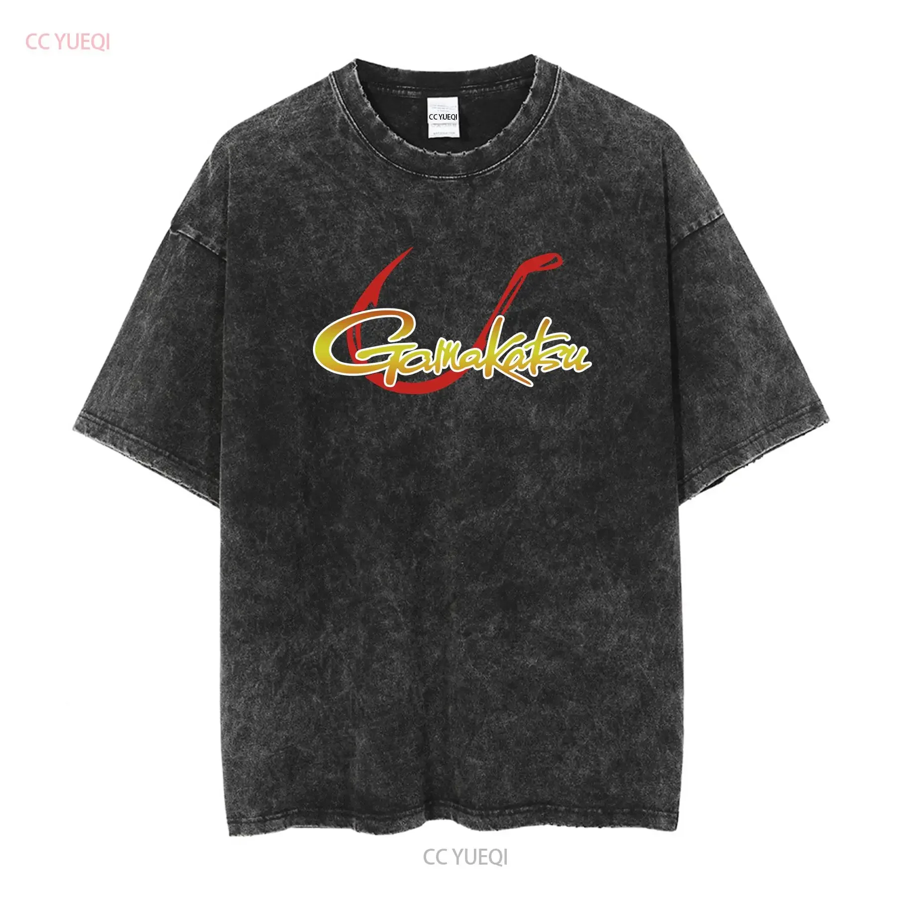 Фото Мужская футболка Gamakatsu Fishing Logo S 2XL с длинными или короткими рукавами, винтажная стильная слегка уличная одежда, удобная графика №2