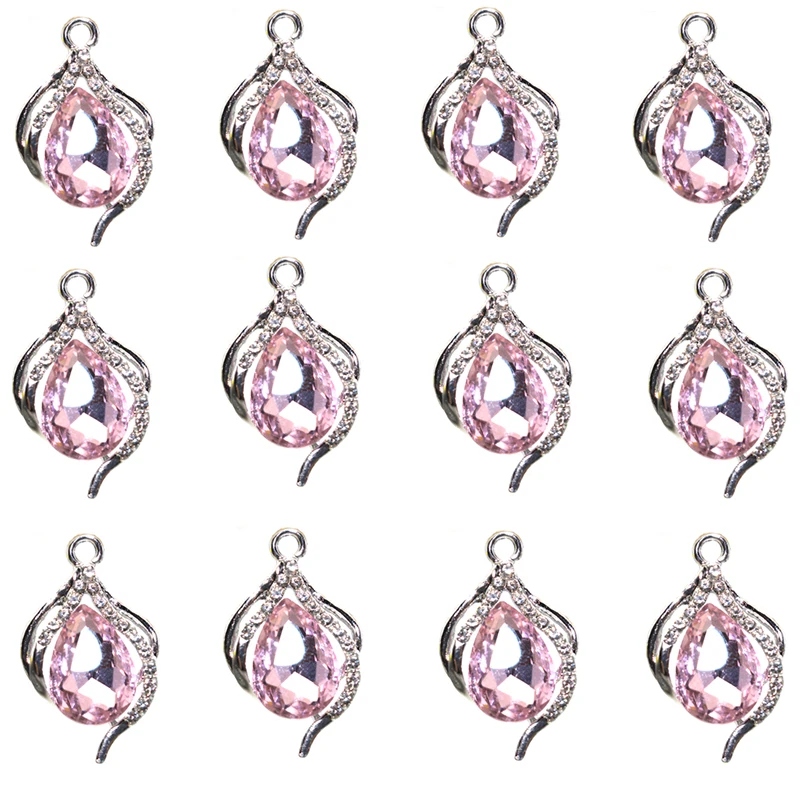 Женское ожерелье с подвеской в виде капли воды, 10 шт., 26 х15 мм