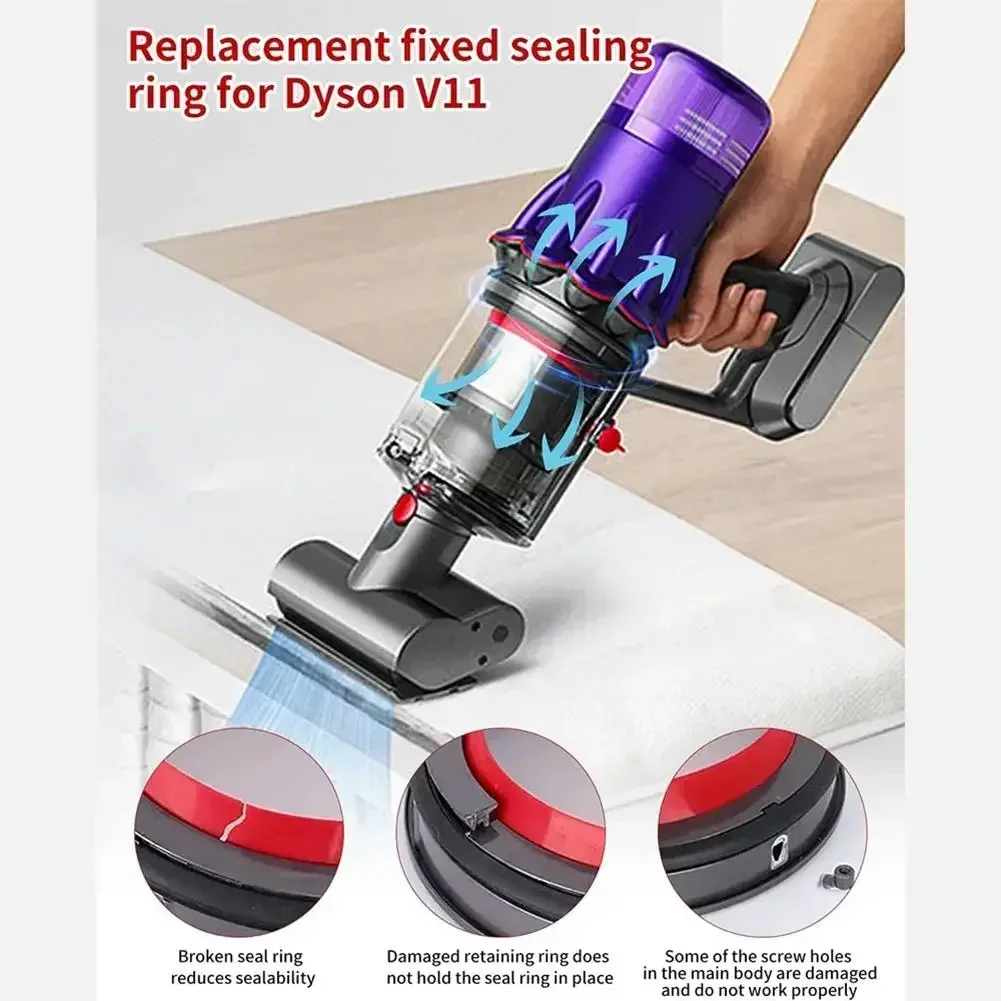 Нижняя крышка ведра для сбора пыли пылесоса Dyson ящик герметичное резиновое