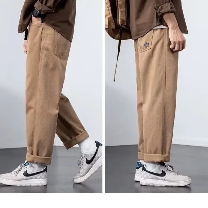 Повседневная мужская свободная посадка в американском стиле модная брендовая