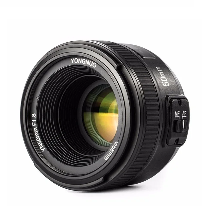 

Sale Camera Lens YONGNUO YN 50 mm F1.8 MF YN 50mm f/1.8 AF Lens Aperture Auto Focus for Nikon D5300 D5200 D750 D500 DSLR Cameras