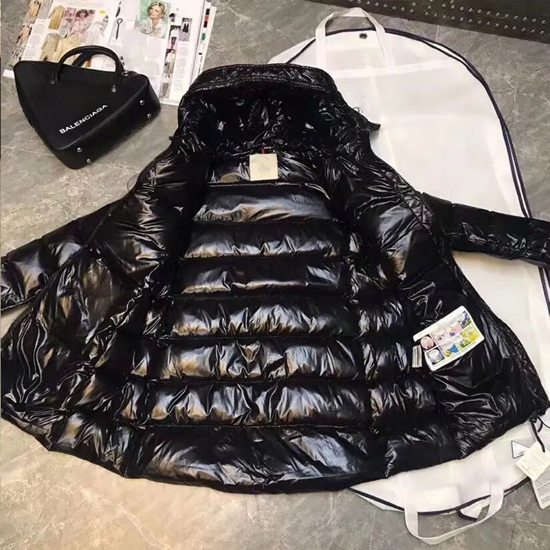 2022 Hooded  Black Puffer Jacket Winter Women Coat Thick Warm Parkas 90% White Duck Down Outwear Loose Zipper Female Mid Length enlarge