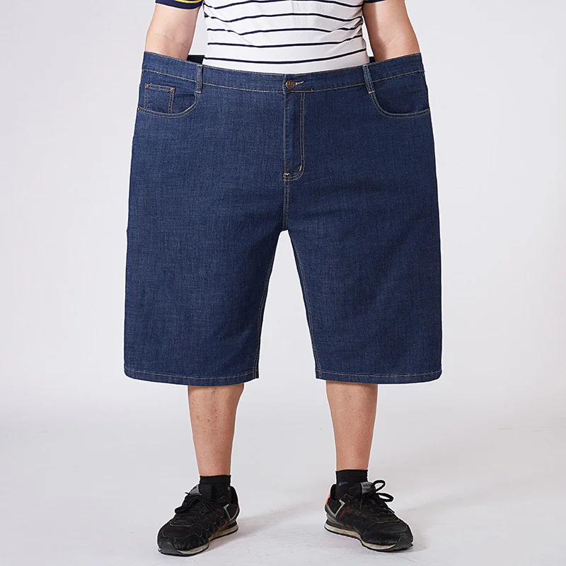 

oversize Men's denim shorts loose cropped pants summer Plus size medium pants high waist shorts for men 12xl 13XL 9XL 8XL 54 56