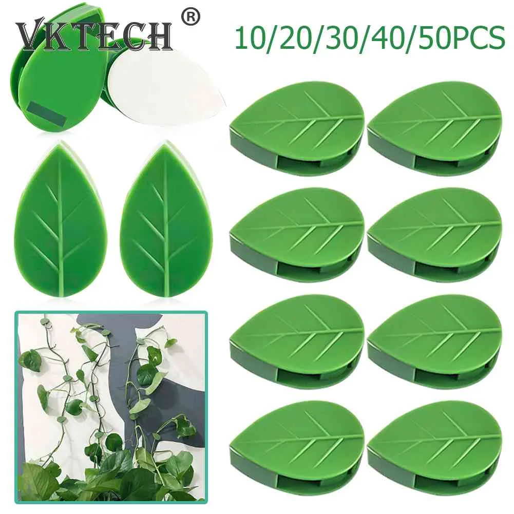 

10/20/30/40/ PCS Plant Climbing Wall Fixture Clips Self-Adhesive Invisible Vines Hook Support Garden Wall Fixer Wire Fixing Snap