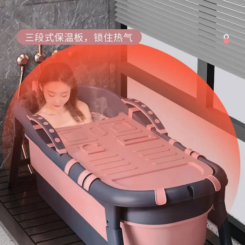 Простая семейная Портативная Складная Ванна для взрослых полноразмерная