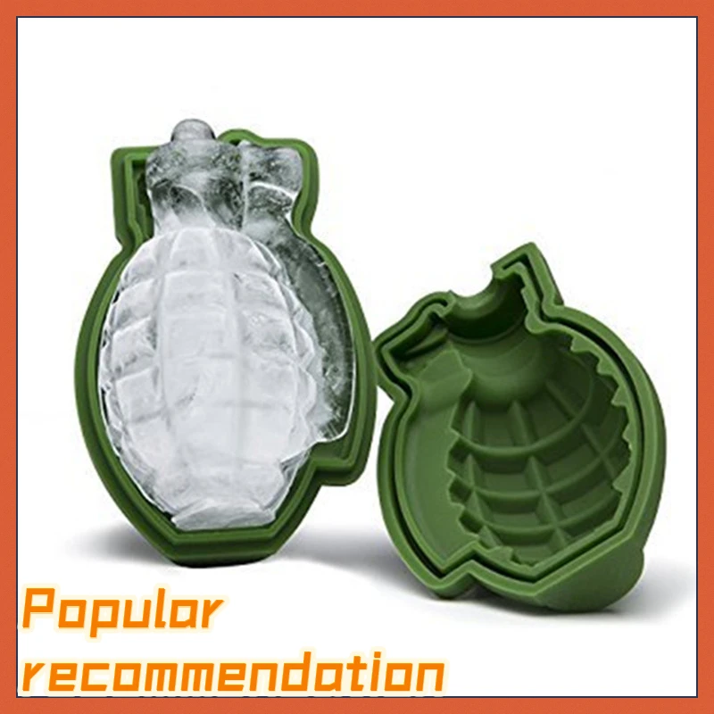 

Pub Accessories Kitchen Supplies Cake Molds Cake Baking Decor Silicone Ice Cube Mold Ice Cream Trays Mold 3D Grenade Shape