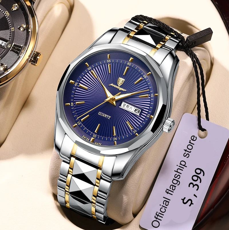 

2023 New Fashion Luxury Man WristWatch Top Brand Luminous Business Elegant Mens Quartz Watch Sport Watches for men montre homme