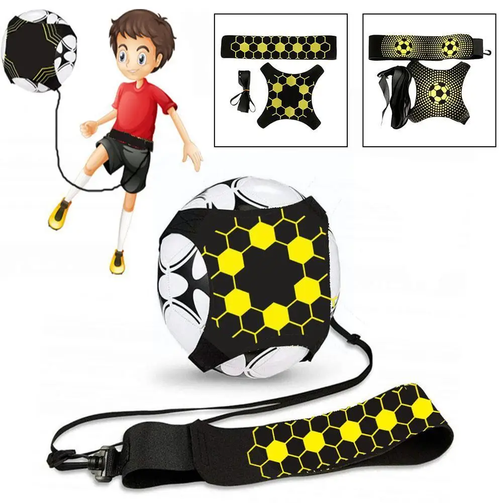 

Soccer Ball Juggle Bags Children Auxiliary Circling Football Equipment Solo Kick Elastic Trainer Football Belt Training Bel N0U2