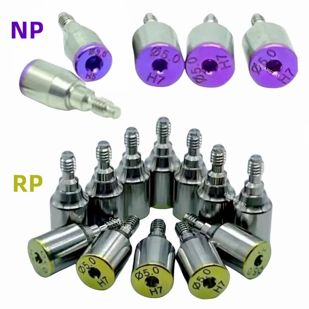 

Dental Healing Abutment Cap Cover Screw Fit Nobel Active RP NP Height 3/5/7mm