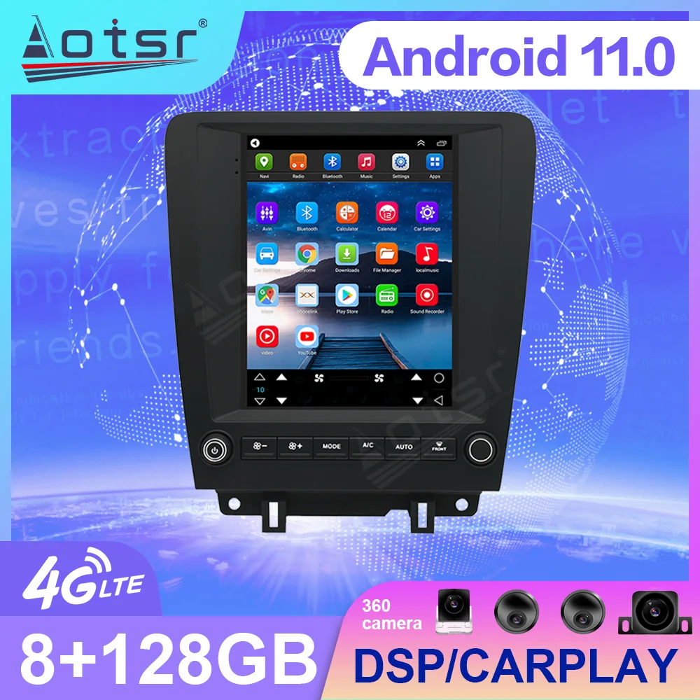 

Android 11 Tesla Style For Ford Mustang 2010 - 2014 Auto Radio Stereo Car Multimedia Player Navigation GPS Head Unit Carplay BT