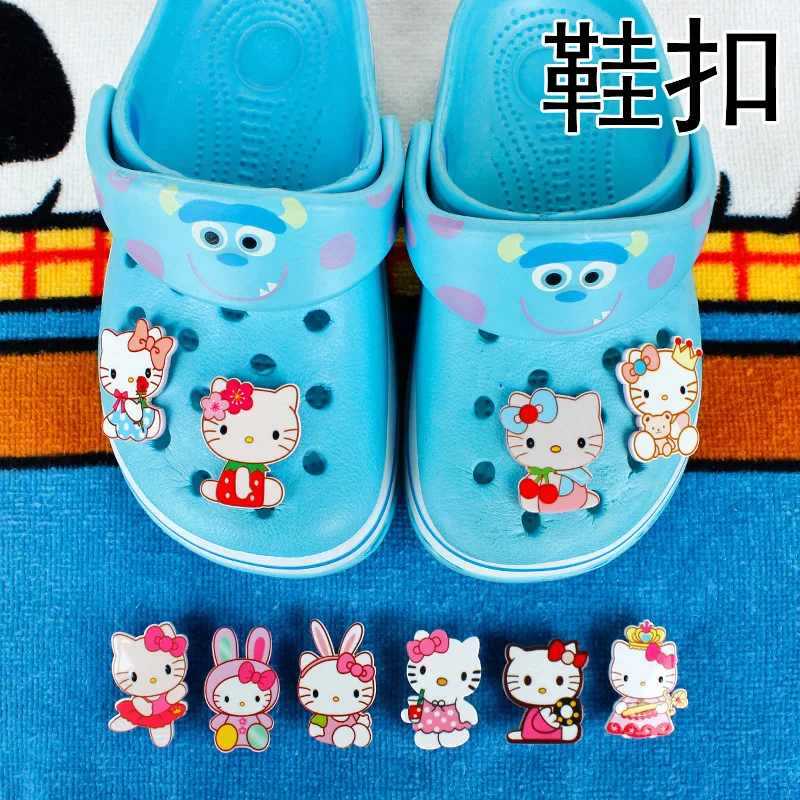 

Sanrio Hello Kitty Novelty Cute Shoe Charms Accessories Acrylic Cartoons Crocs Charms Wholesale Decoration Kids Girl X-mas Gifts