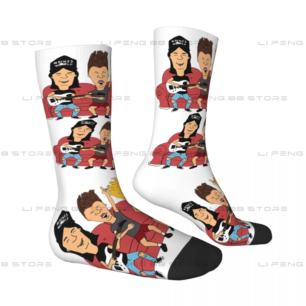 Мужские и женские носки с музыкальной группой Beavis новинка для велоспорта