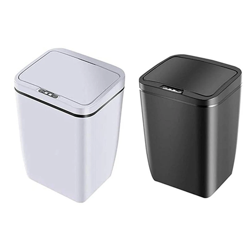 

Small Trash Can,12L Home Intelligent Trash Can Automatic Sensor Dustbin Smart Electric Waste Bins Dustbin