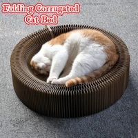 new cat supplies organ cat scratching board folding corrugated cat litter large claws and itching sharp tools pet toys cat bed