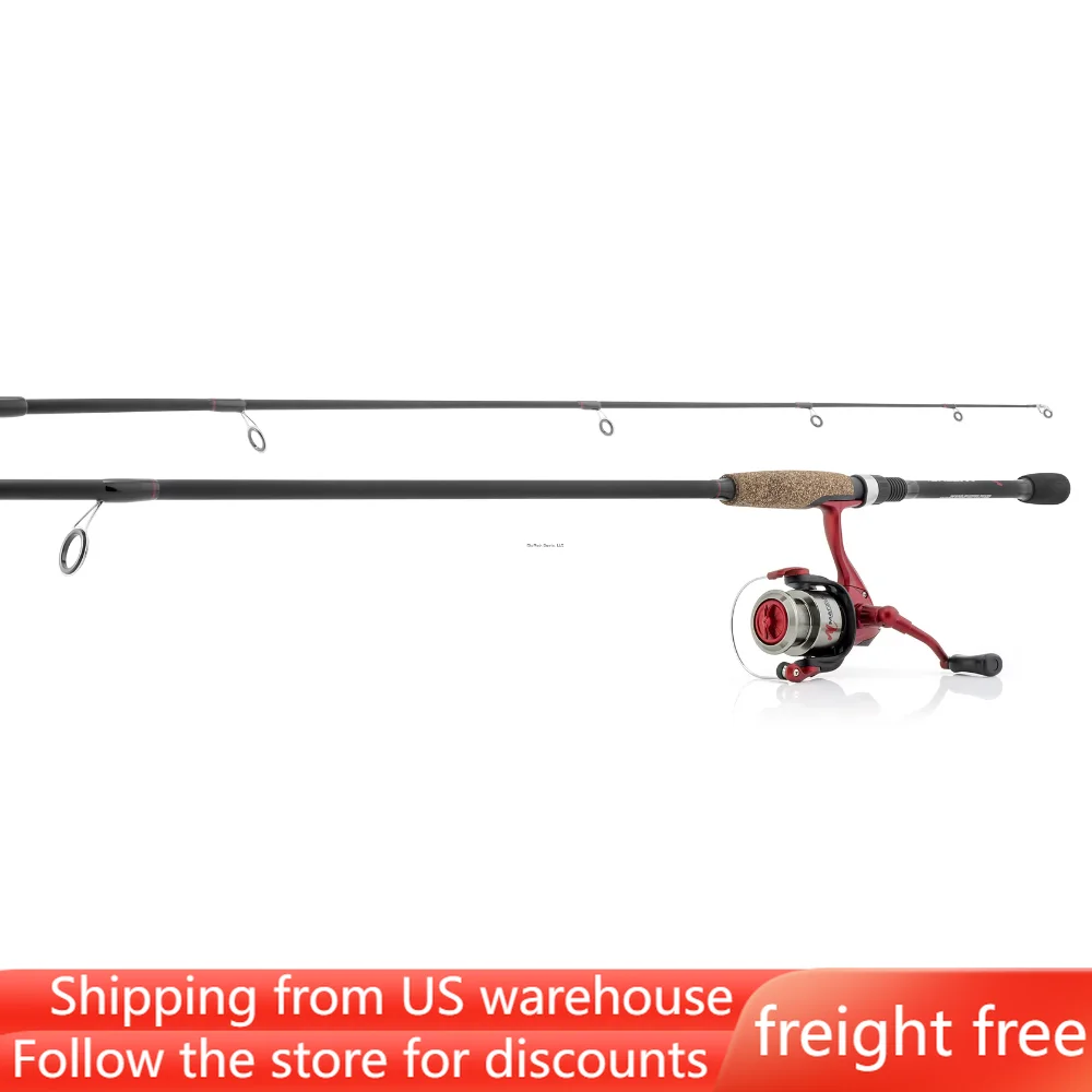 

2-Piece Medium Spin Fishing Rod and Reel Combo,6’,freight free