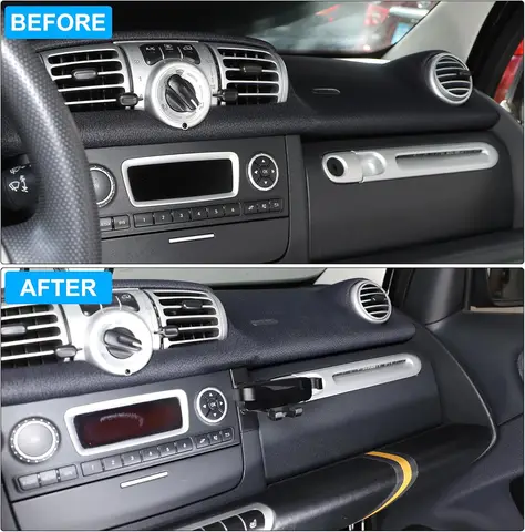 Держатель для мобильного телефона на центральной консоли для Mercedes Benz Smart 451 Fortwo 2011-2015, автомобильный перчаточный ящик, левый кронштейн для мобильного телефона