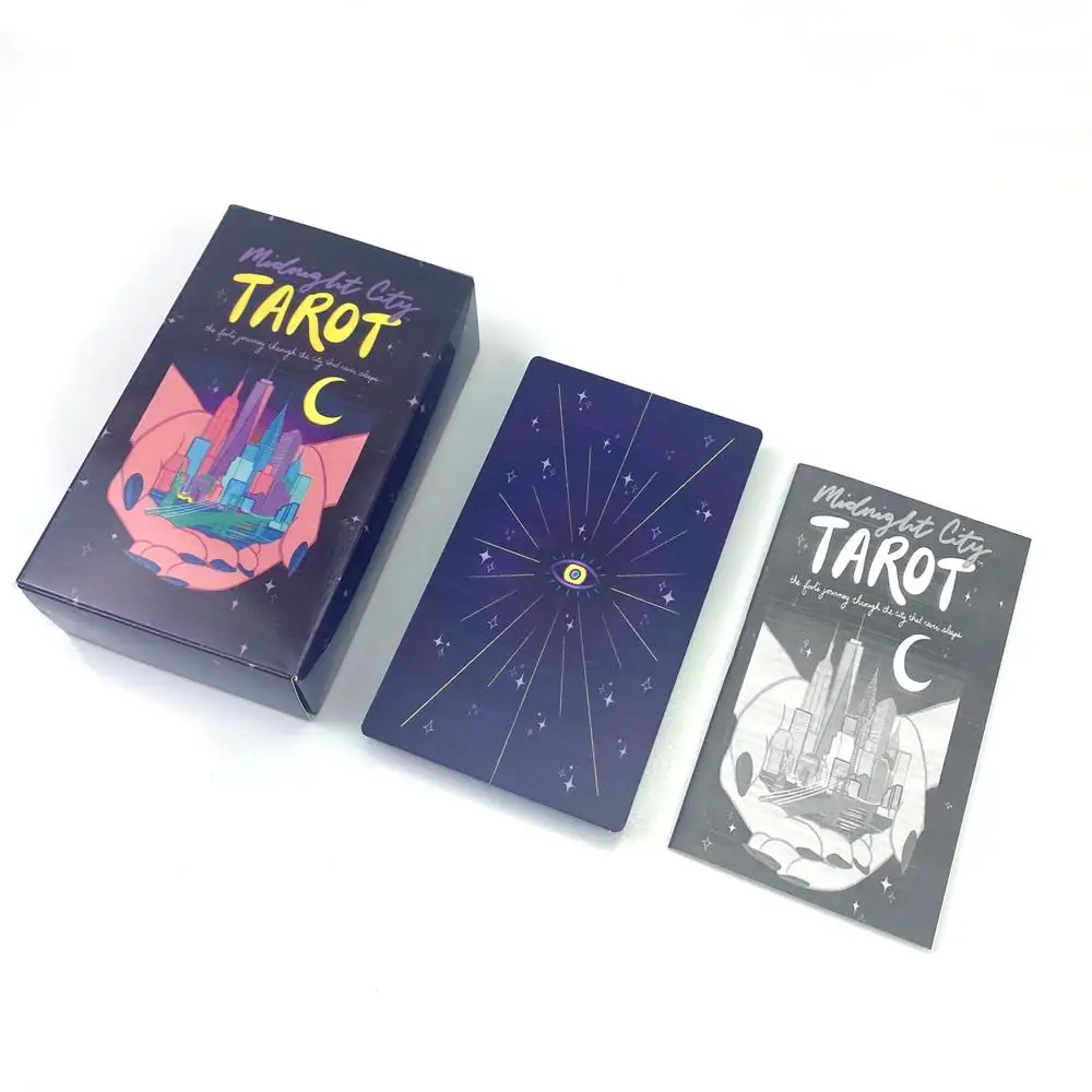 

Бумажная карточная игра The Midnight City Tarot Deck 12x7 см