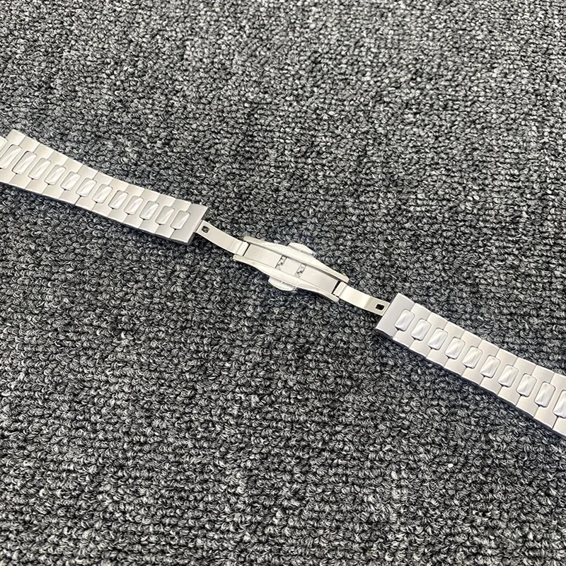 Ремешок для часов серии Nautilus выпуклый ремешок рта из твердой стали 316L браслет с