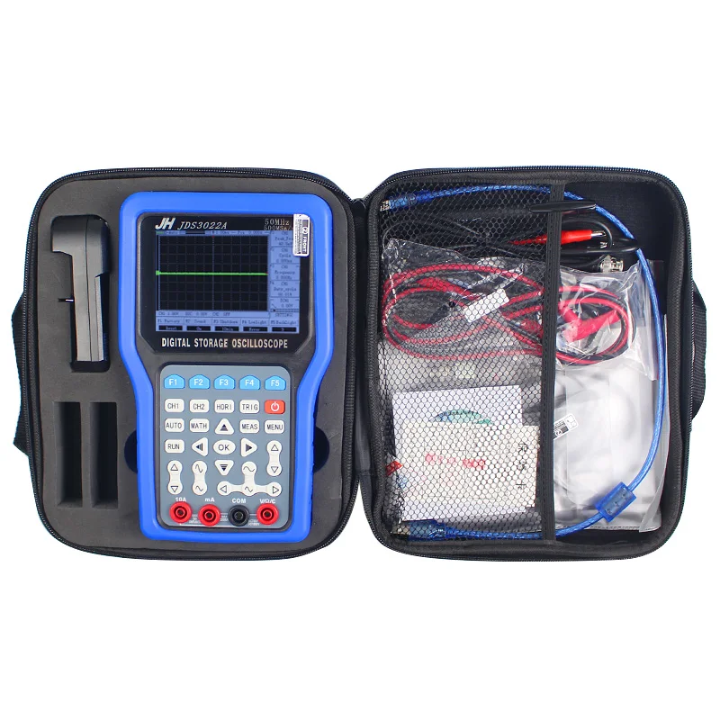 

Handheld oscilloscopes Jinhan JDS3022A 500M 50MHz Bandwidth 2 Channel digital multimeter with Signal generator Logger