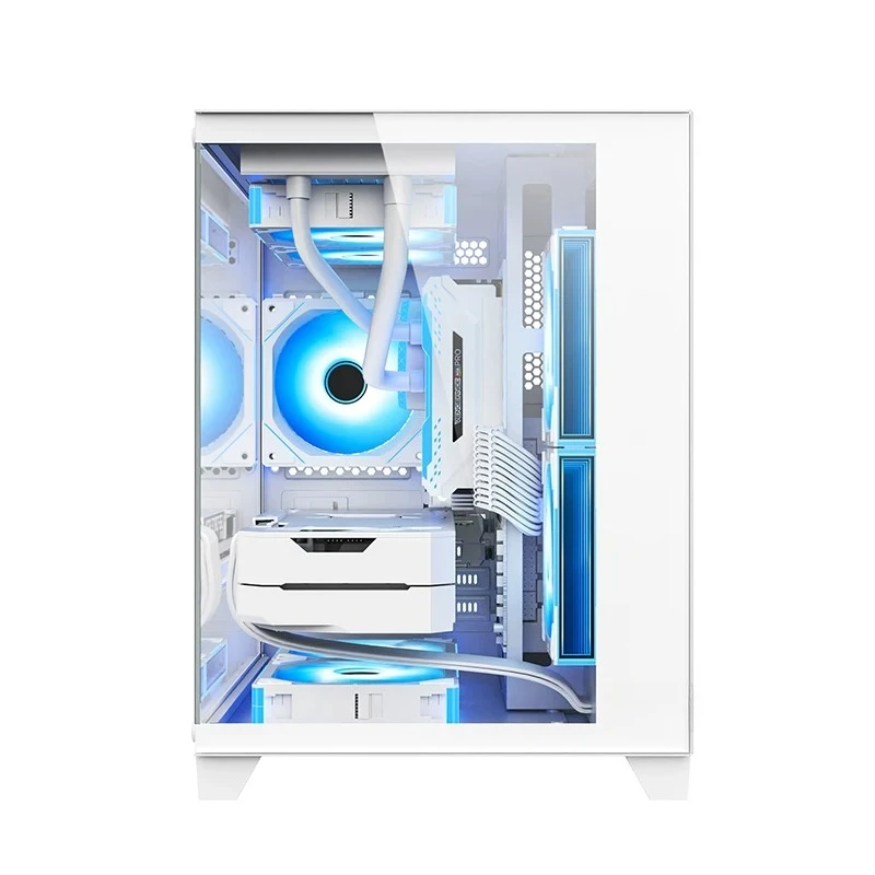 Фото K66 D8 Портативный металлический корпус для настольного ПК формата ITX Mini-A4, подходит для компактного блока питания 1U. №2