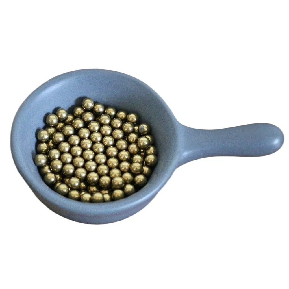 

3/16'' ( 4.763mm ) Precision Brass Solid Bearing Balls ( H62 ) For Valves, Furniture Rails, Safety Switches and Heating Units